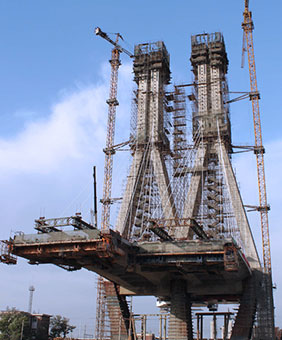 天津南倉主塔及牽索掛籃 天津南倉主塔及牽索掛籃